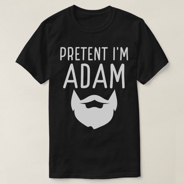 T-shirt Costumes d'Halloween pour adultes Prétendre que je (Design devant)