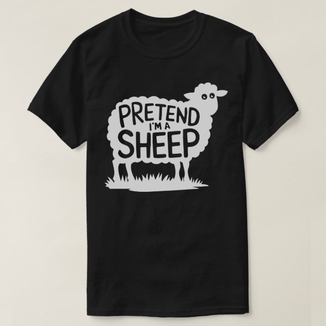 T-shirt Costumes d'Halloween pour adultes Prétendre que je (Design devant)