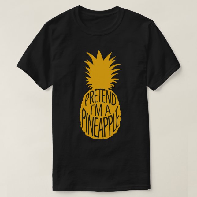 T-shirt Costumes d'Halloween pour adultes Prétendre que je (Design devant)