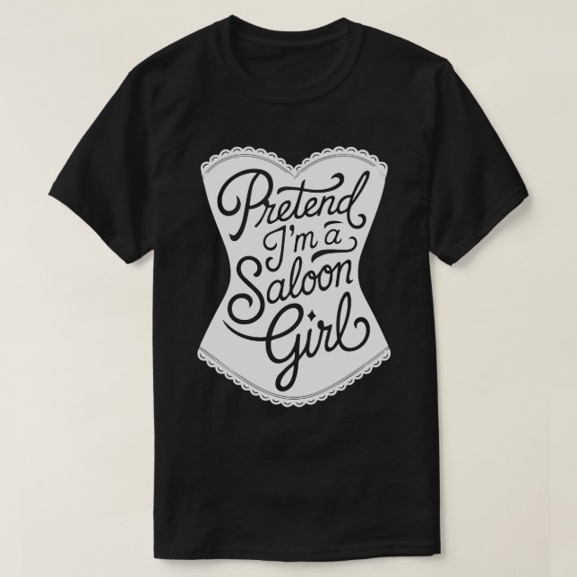 T-shirt Costumes d'Halloween pour adultes Prétendre que je (Design devant)