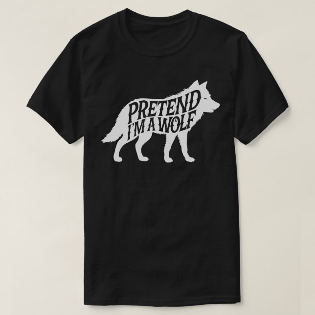 T-shirt Costumes d'Halloween pour adultes Prétendre que je (Design devant)