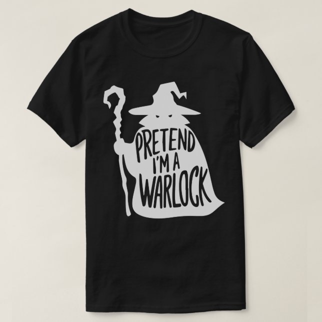 T-shirt Costumes d'Halloween pour adultes Prétendre que je (Design devant)