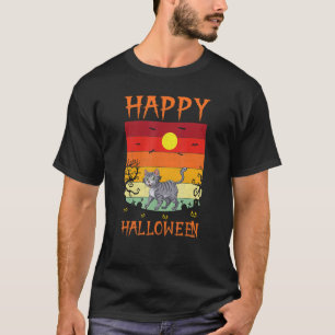 T-shirt Costumes d'Halloween rétro Costumes assortis Bobca