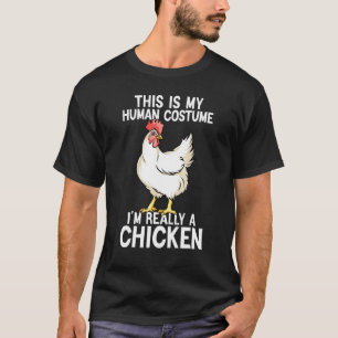 T-shirt Costumes Halloween Simples pour hommes femmes Pou