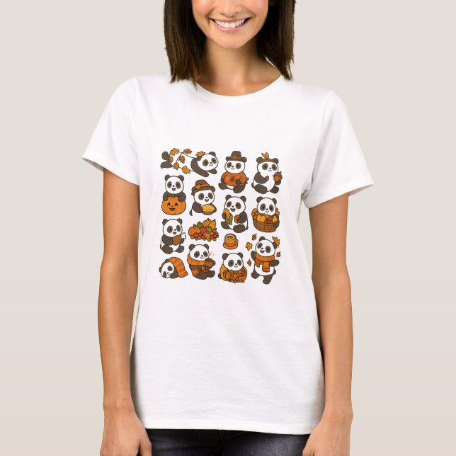 T-shirt Cosy Panda Squad - Cute Panda Design (Devant)