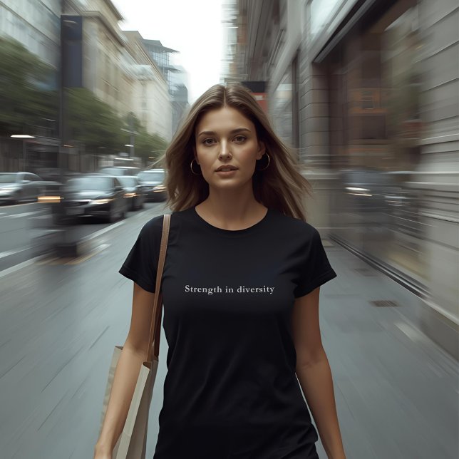 T-shirt cotation esthétique Force dans la diversité (Créateur téléchargé)