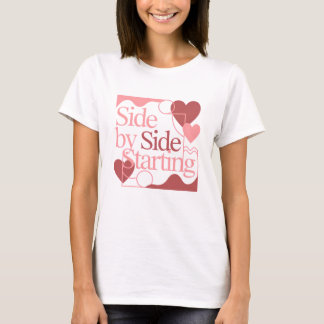 T-shirt Côte à côte, en commençant – Citation de la Saint-