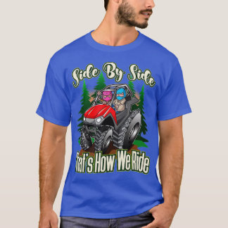 T-shirt Côté À Côté VTT Quatre Routeurs À Partir De Route