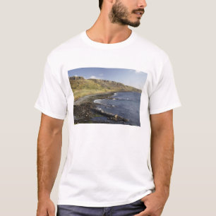 T-shirt Côte à Duntulm, île de Skye, Écosse, Royaume-Uni