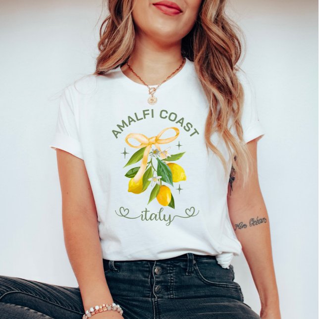 T-shirt Côte Amalfi personnalisée - Italie Citron & Bow (Créateur téléchargé)