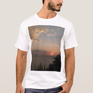 T-shirt côte caïbe au coucher du soleil