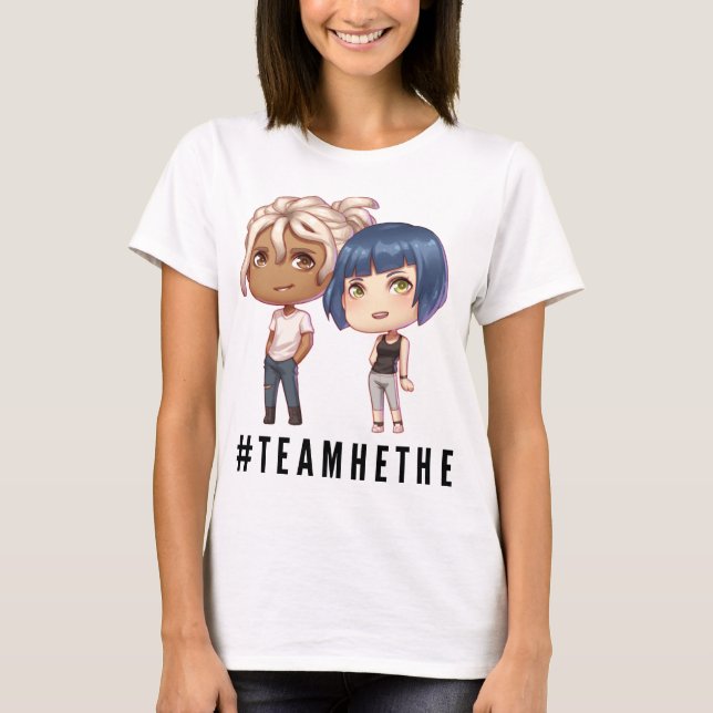 T-shirt Côté de la pièce en t une de #TeamHethe (Devant)