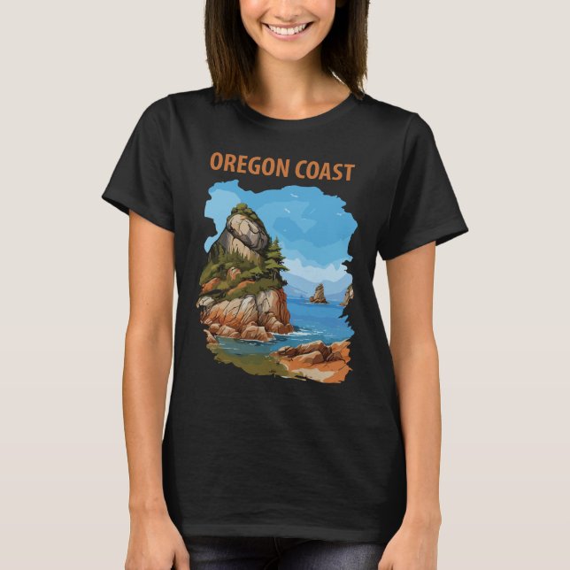 T-shirt Côte de l'Oregon (Devant)