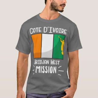 T-shirt Côte DIvoire Abidjan West Mormon LDS Mission