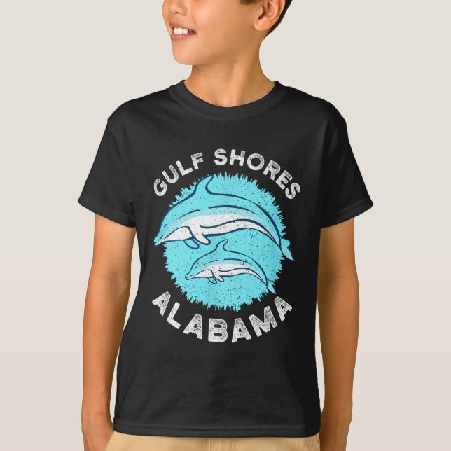 T-shirt Côte du Golfe Alabyma Chemise Dolphin Amateurs (Devant)