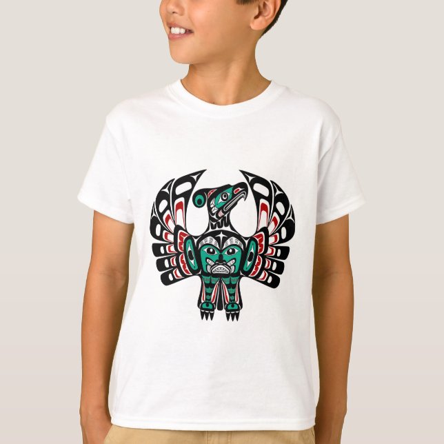 T-shirt Côte du Pacifique Nord-Ouest L'art haïtien Thunder (Devant)