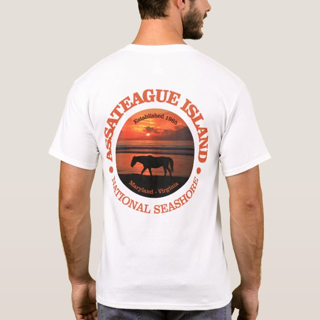 T-shirt Côte nationale de l'île Assateague (Dos)