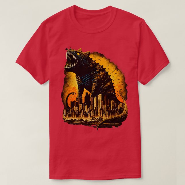 T-shirt Côté sombre de Catzilla (Design devant)