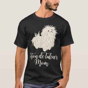 T-shirt Coton de Tulear mignon Amoureux des chiens Mama Pu