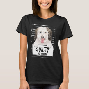 T-shirt Coton De Tulear Mugshot Guilty Chien