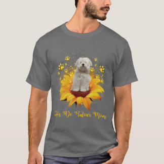 T-shirt Coton Deulear Maman Tournesol Avec Patte De Chien