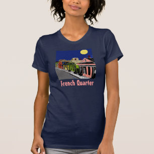 T-shirt Cottage créole Nouvelle Orléans Pleine lune