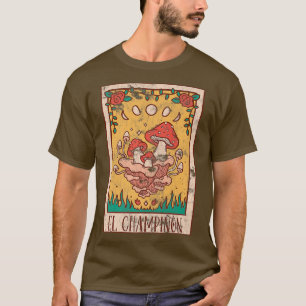 T-shirt Cottagecore Carte Tarot Champignons esthétiques Fa