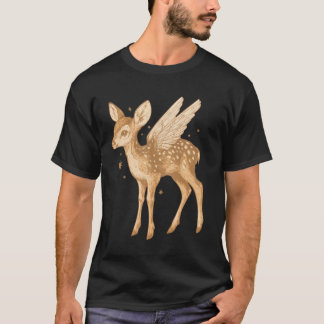 T-Shirt Cottagecore Faon ailé Mystique