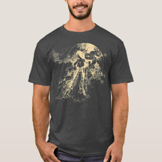 T-shirt cottagecore fée grunge fée lune hommes femmes gr