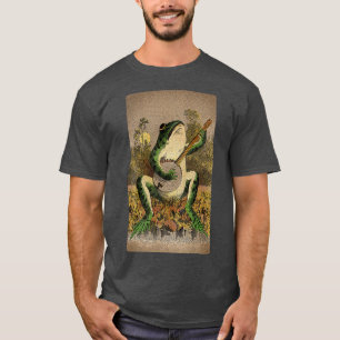 T-shirt Cottagecore Inspiré Goblincore Lié Grenouille Play