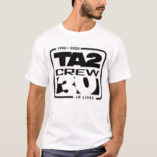 T-shirt Cou de l'équipage masculin (B) (blanc)