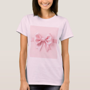 T-shirt cou rose