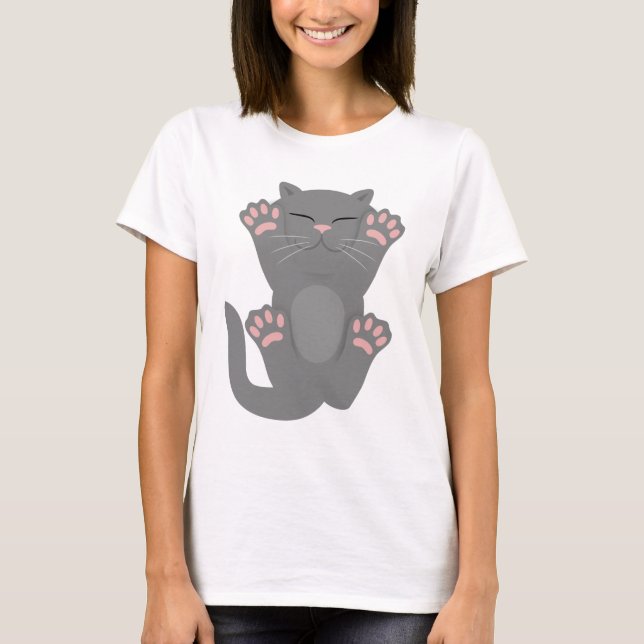 T-shirt Couchage de chat (Devant)