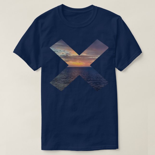 T-shirt coucher de soleil (Design devant)