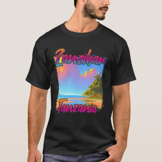 T-shirt Coucher de soleil à Zanzibar