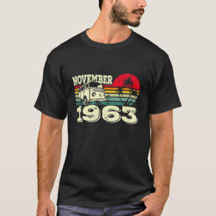 T-shirt Coucher De Soleil Caravane Classique Vintage 63 No