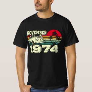T-shirt Coucher de soleil caravanier des années 74 Vintag