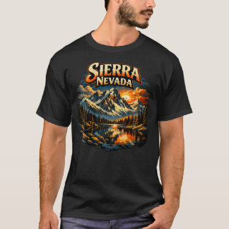 T-shirt Coucher de soleil dans le parc national de Sierra