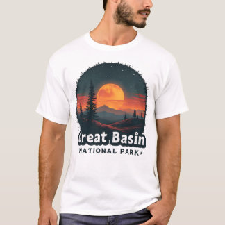T-shirt Coucher de soleil dans le parc national Great Basi
