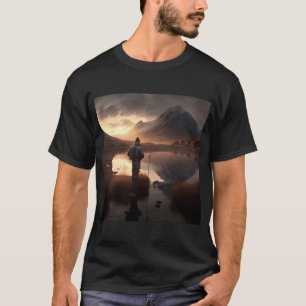 T-shirt Coucher de soleil dans les hautes terres