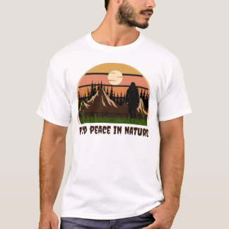 T-shirt Coucher de soleil d'aventure Retro