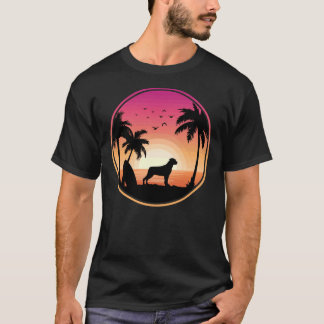 T-shirt Coucher de soleil de Dog Beach Rottweiler