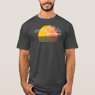 T-shirt Coucher de soleil de la fête cycliste d'Annapolis