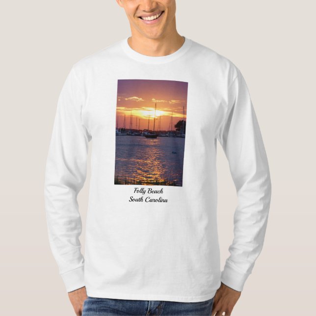 T-shirt Coucher de soleil de la passion violette (Devant)