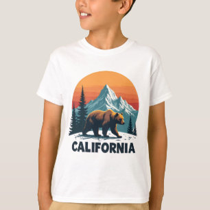 T-shirt Coucher de soleil de l'ours