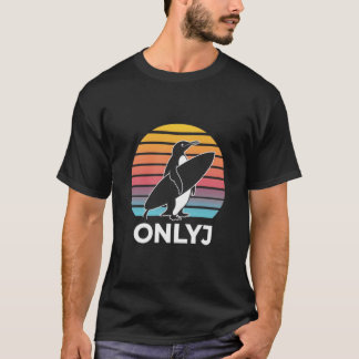 T-shirt Coucher de soleil de Penguin Surfer