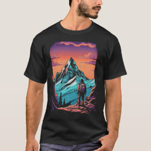 T-shirt Coucher de soleil de Randonnée de montagne