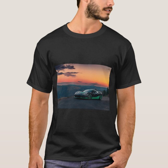 T-shirt Coucher de soleil de Rimac (Devant)