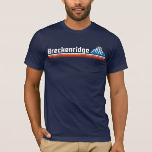 T-shirt Coucher de soleil de ski de montagne Retro Brecken
