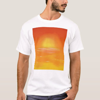 T-shirt Coucher de soleil doré